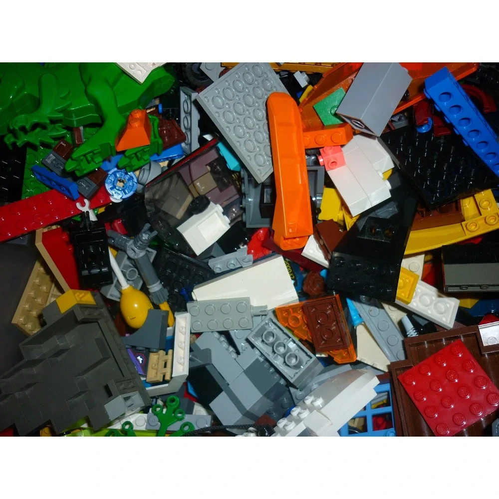 LEGO Bulk Mixed Lot‎ Bricks Plates Wheels Gears Technic Space City Assorted 5lb